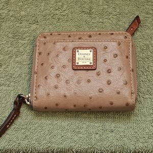 Dooney & Bourke Tan Ostrich-Print Wallet